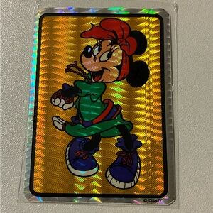 Disney Minnie Mouse Holographic Sticker — Gold, Green, Red, Purple, Blue